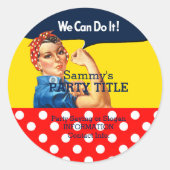 Es ist Ihre individuelle Rosie Chips personalisier Runder Aufkleber (Vorderseite)