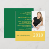 Es ist Ihre Jahr-Abschluss-Einladung (Grün) Einladung (Vorne/Hinten)