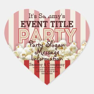 Es ist Ihre personalisierte Party-Versorgung Herz-Aufkleber