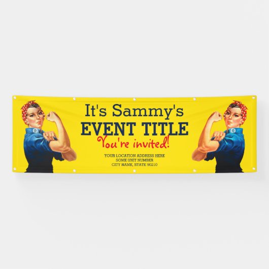 Es ist Ihre personalisierte Rosie Feier-Versorgung Banner (Horizontal)