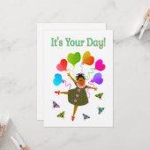 Es ist Ihre Tageskarte Karte (Vorderseite/Rückseite Beispiel)