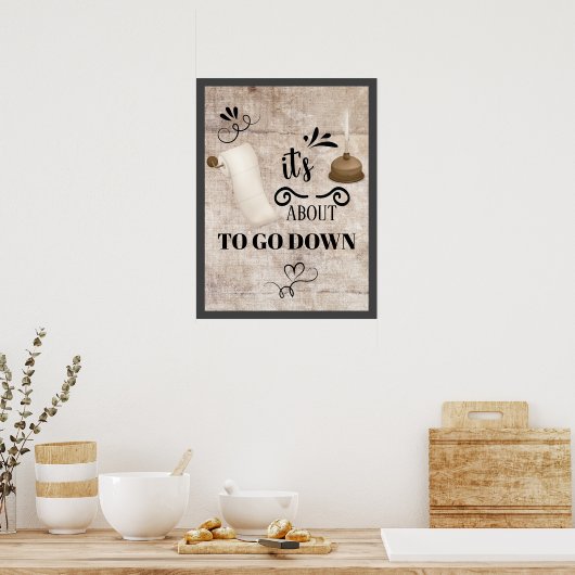 Es ist im Begriff, das Poster herunterzufahren (Küche)