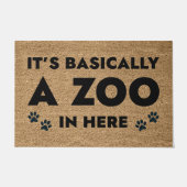 Es ist im Grunde ein Zoo hier drin Fußmatte (Vorderseite)