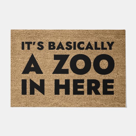 Es ist im Grunde ein Zoo hier drin Fußmatte (Vorderseite)