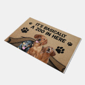 Es ist im Grunde ein Zoo hier drin Fußmatte (Schrägansicht)