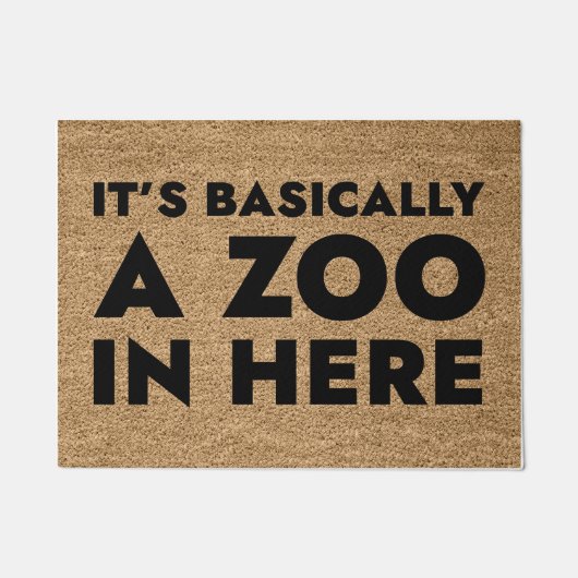 Es ist im Grunde ein Zoo hier drin Fußmatte (Vorderseite)