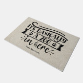 Es ist im Grunde ein Zoo hier drin Fußmatte (Schrägansicht)