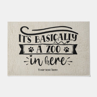 Es ist im Grunde ein Zoo hier drin Fußmatte