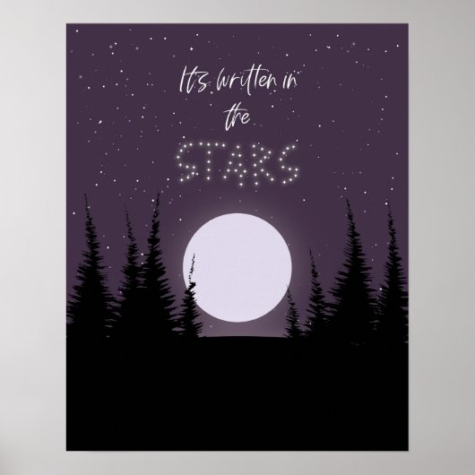 Es ist im Lila Poster des Sternenwaldes geschriebe (Vorne)