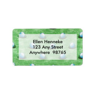 Es ist im Loch! Adressaufkleber