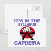 Es ist im Silber Capoeira. Postkarte (Vorne/Hinten)