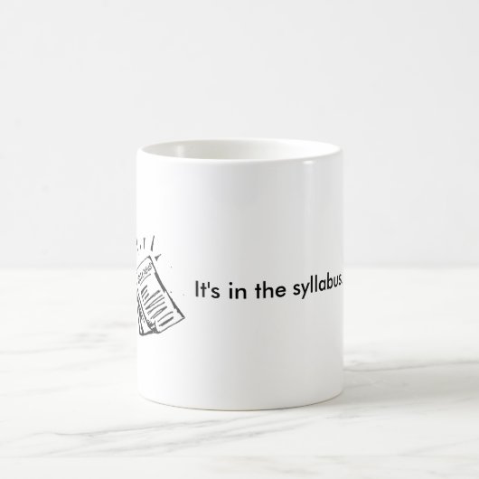 Es ist im Syllabus Kaffeetasse (Mittel)