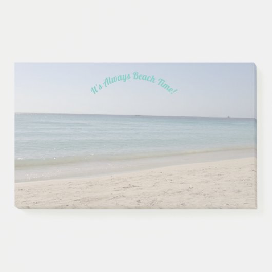 Es ist immer Beach Time! Post-it Klebezettel (Vorderseite)