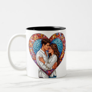 Es ist immer besser, wenn wir zusammen sind zweifarbige tasse