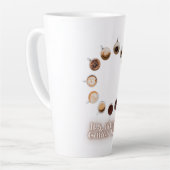 Es ist immer Coffee Time Clock Design - Funny Coff Milchtasse (Linke Ecke)