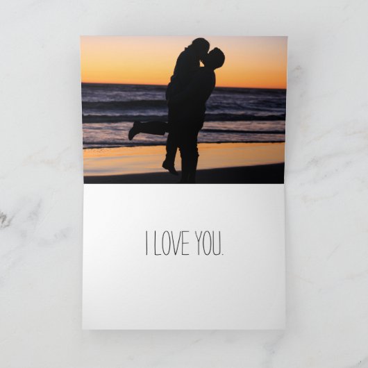 Es ist immer du gewesen | Benutzerdefiniertes roma Karte (Innenseite)