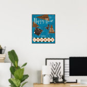 Es ist immer ein glückliches Poster (Heimbüro)
