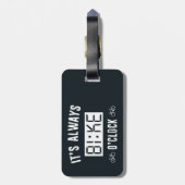 Es ist immer Fahrrad-Uhr Gepäckanhänger (Rückseite vertikal)