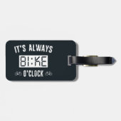 Es ist immer Fahrrad-Uhr Gepäckanhänger (Rückseite horizontal)