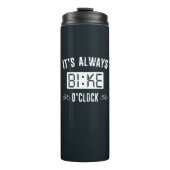 Es ist immer Fahrrad-Uhr Thermosbecher (Vorderseite)