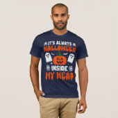 ES IST IMMER HALLOWEWEIN MEINEM KOPF T-Shirt (Vorne ganz)