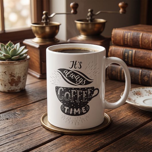 Es ist immer Kaffeezeit Kaffeetasse