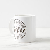 Es ist immer Kaffeezeit Kaffeetasse (Vorderseite Links)