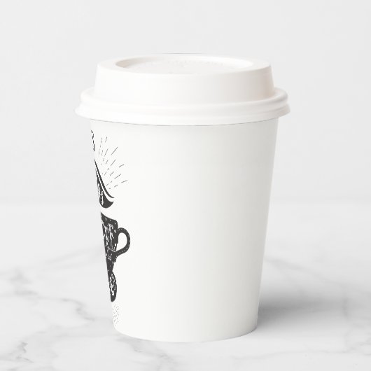 Es ist immer Kaffeezeit Pappbecher (Links)