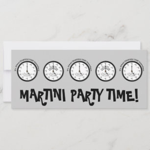 ES IST IMMER MARTINI ZEIT IRGENDWO EINLADEN EINLADUNG