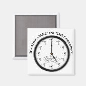 ES IST IMMER MARTINI ZEIT IRGENDWO MAGNET (Vorderseite/Rückseite)