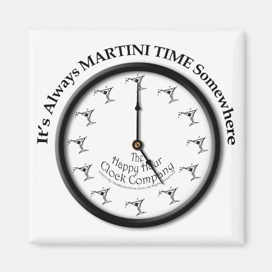 ES IST IMMER MARTINI ZEIT IRGENDWO MAGNET (Vorne)