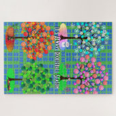 Es ist immer Pickleball Saison - Vier Jahreszeiten Puzzle (Horizontal)