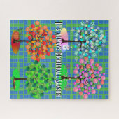 Es ist immer Pickleball Saison - Vier Jahreszeiten Puzzle (Horizontal)