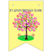 Es ist immer Pickleball Saison - Vier Jahreszeiten Wimpelkette (Zweite Fahne)