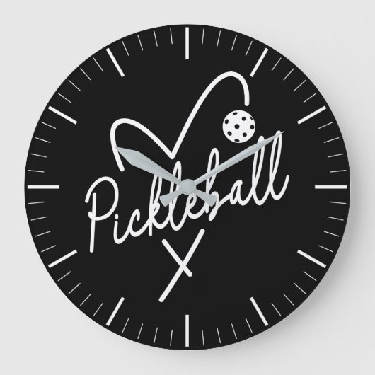 Es ist immer Pickleball-Zeit Runde Wanduhr (Vorderseite)
