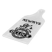 Es ist immer Pizza um die Uhr Schneidebrett (Ecke)