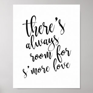 Es ist immer Platz für noch mehr Liebe Gold 8x10 S Poster