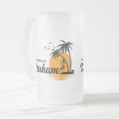 Es ist immer sonnig in Wrexham Mattglas Bierglas (Vorderseite Links)