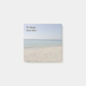 Es ist immer Strand-Zeit! Ver.2 Post-it Klebezettel (Vorderseite)