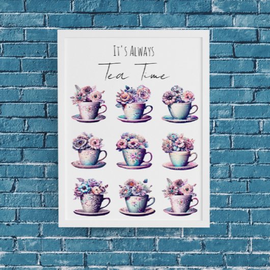 Es ist immer Tea Time Poster