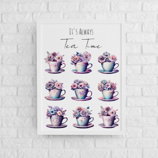 Es ist immer Tea Time Poster