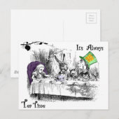 Es ist immer Tea Time Postkarte (Vorne/Hinten)