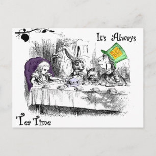 Es ist immer Tea Time Postkarte