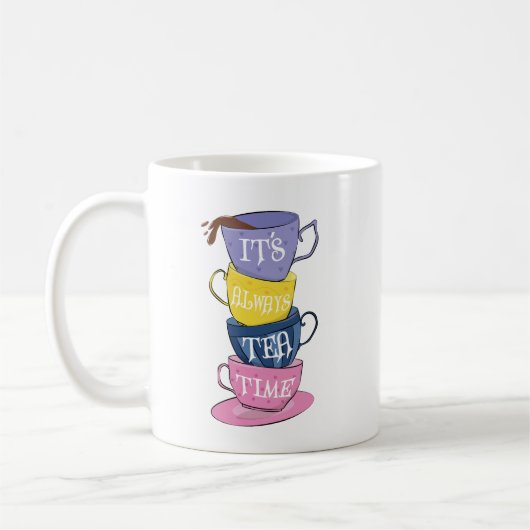 Es ist immer Tea Time - Tea Liebhaber Kaffeetasse (Links)