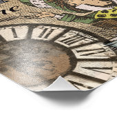 "Es ist immer Teezeit" Mad Hatter Wörterbuch Kunst Fotodruck (Ecke)