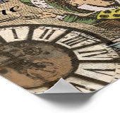 "Es ist immer Teezeit" Mad Hatter Wörterbuch Kunst Poster (Ecke)