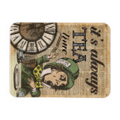 "Es ist immer Teezeit" wütende Magnet (Horizontal)