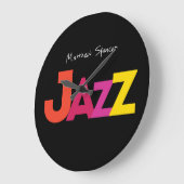 Es ist immer Zeit für Jazz! Große Wanduhr (Winkel)