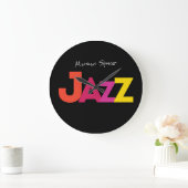 Es ist immer Zeit für Jazz! Große Wanduhr (Zuhause)