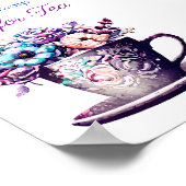 Es ist immer Zeit für Tee Poster (Ecke)